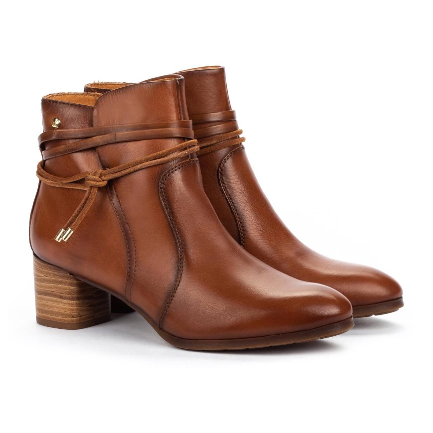 Women's Pikolinos CALAFAT Ankle Boots Brown | NZ C27A508